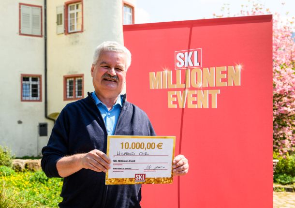 SKL Millionen Event Gewinner Herr Ohr mit einem 10.000 Euro Gewinn