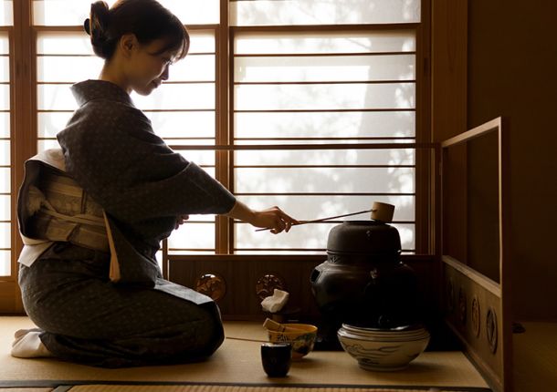 Japanische Teezeremonie Ritual für zu Hause