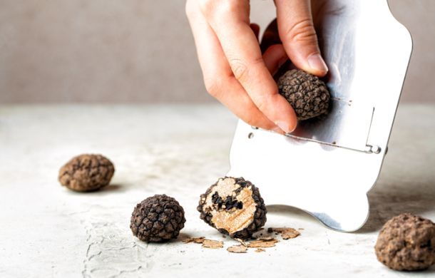 Trüffel gehobelt, der geschmacksvolle Edelpilz