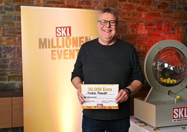 SKL Millionen Event Gewinner Herr Mendt