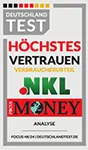 FOCUS Siegel Höchstes Vertrauen Verbraucherurteil für NKL