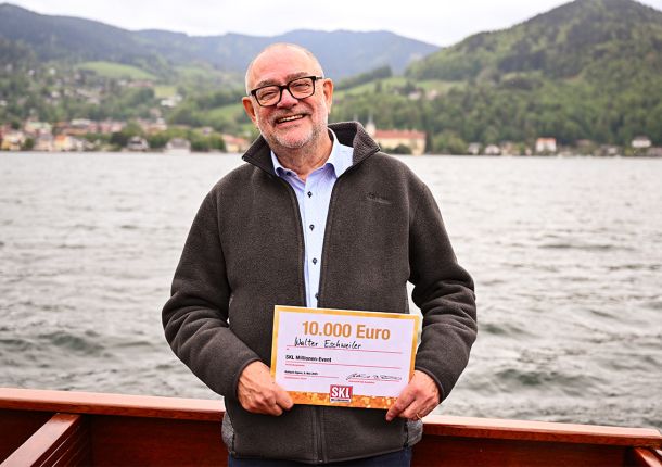 Glöckle-Mitspieler freut sich über 10.000 € beim SKL-Millionen-Event