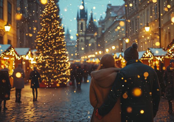 Weihnachten auf dem Weihnachtsmarkt