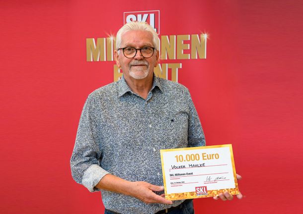 SKL Millionen Event Gewinner Mahlken mit einem Gewinn 10.000 Euro