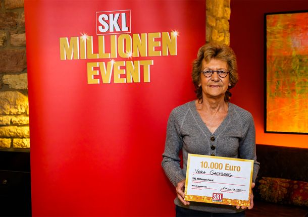 Glöckle-Mitspielerin freut sich über 10.000 € beim SKL-Millionen-Event in Mainz