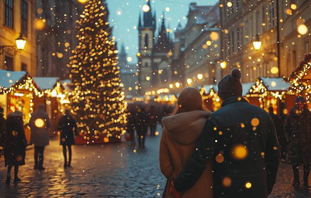 Weihnachten auf dem Weihnachtsmarkt