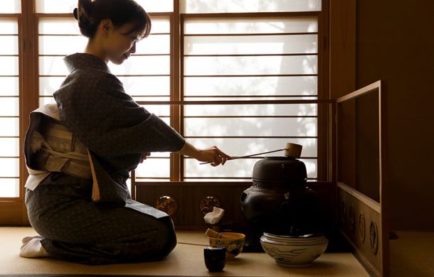 Japanische Teezeremonie Ritual für zu Hause